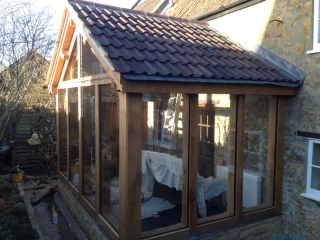 Oak and glass conservatory in Somerset