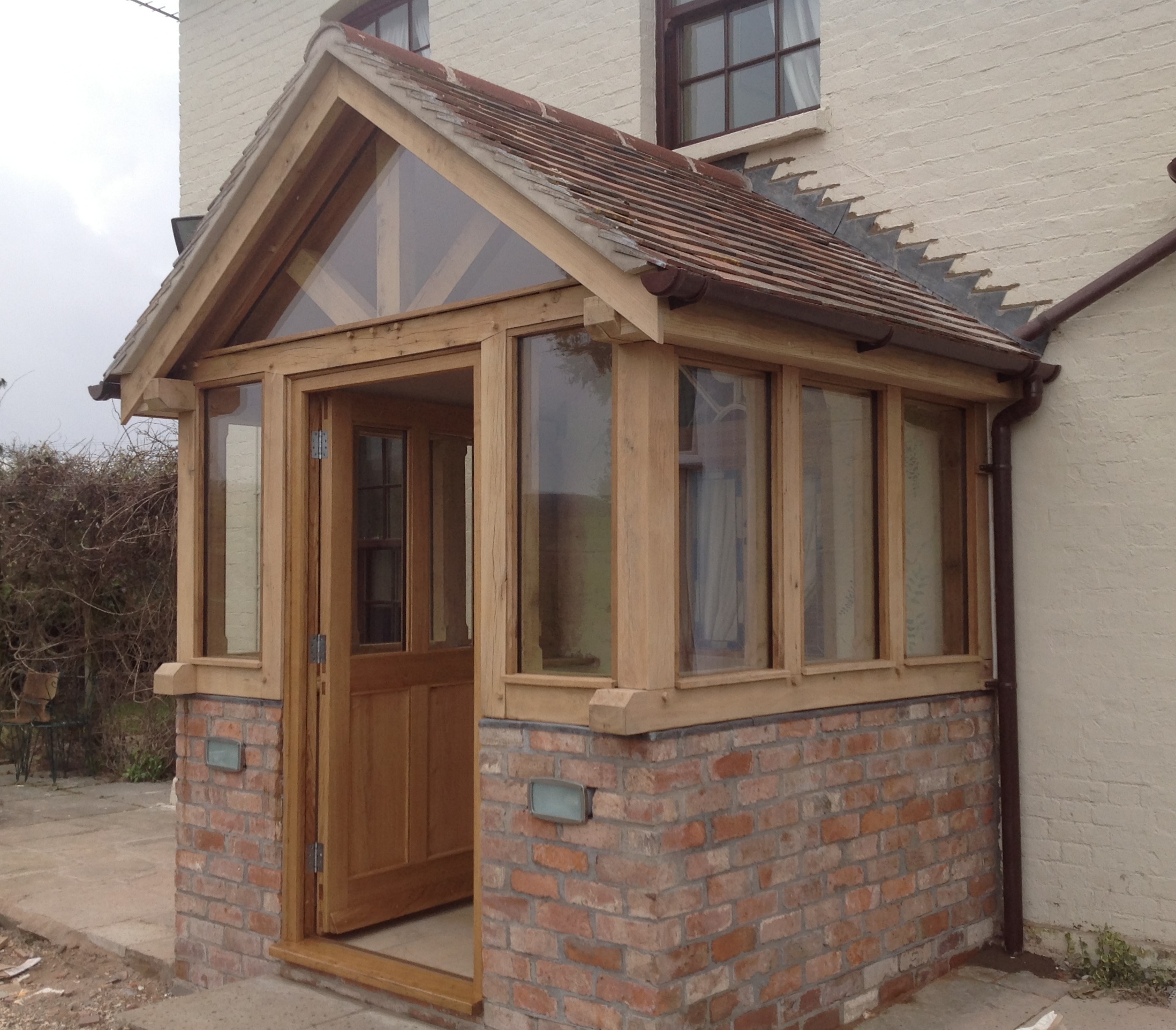 Oak porch Grafton Herefordhsire Wye Oak
