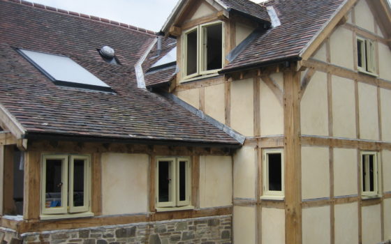 Oak extension with render panels