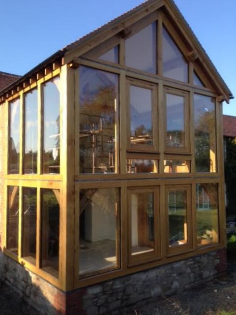 Oak Framed extension Herefordshire