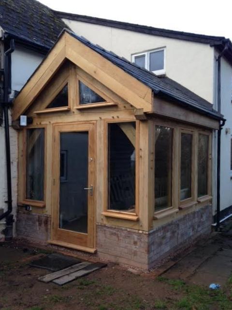 Oak framed corner conservatory