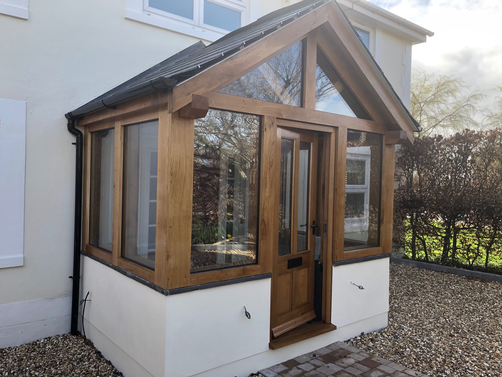 Enclosed Oak Porch Gloucestershire Wye Oak